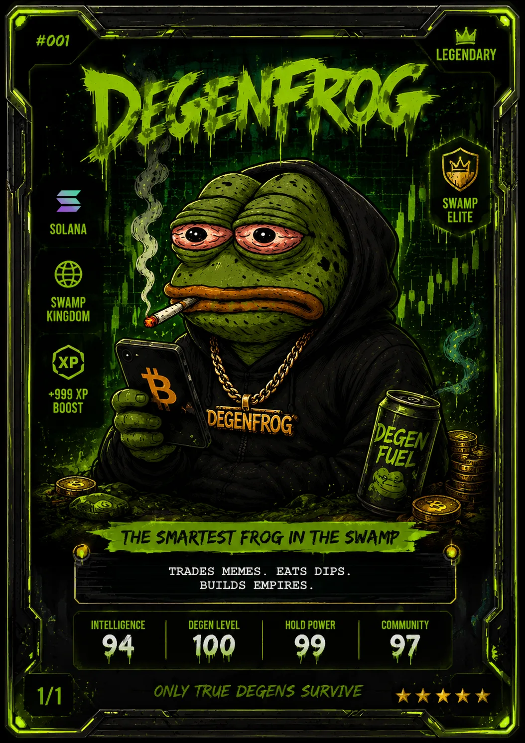 Swamp Legend #002 NFT card